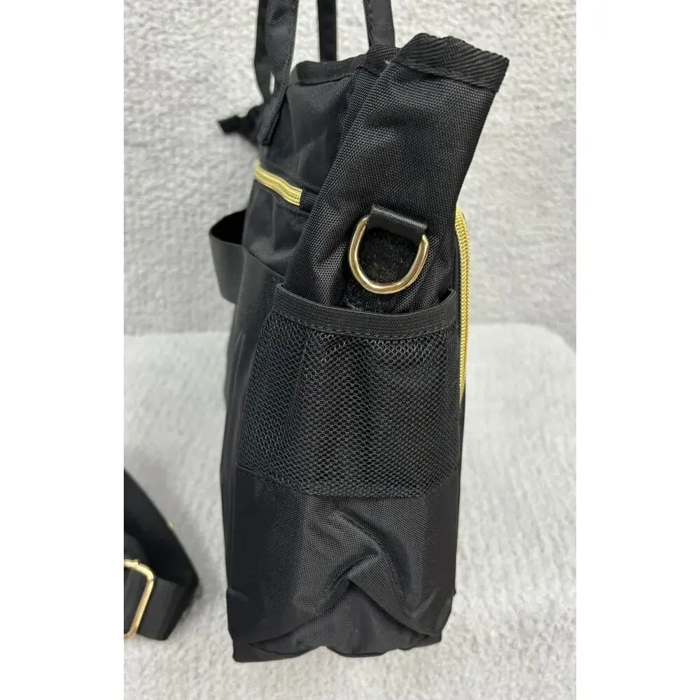 Rabjen Black Nylon Briefcase Tote Travel Bag #71085